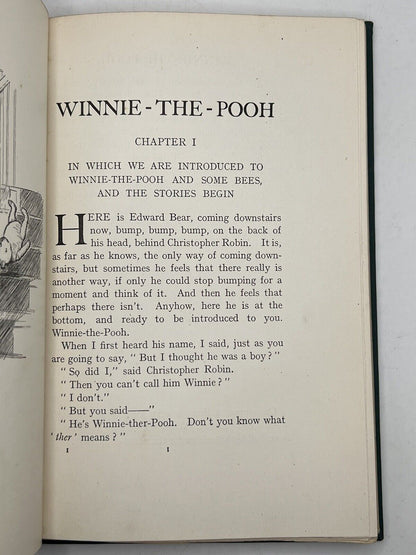 Winnie the Pooh by A. A. Milne 1926 First Edition First Impression with Original Dust Jacket