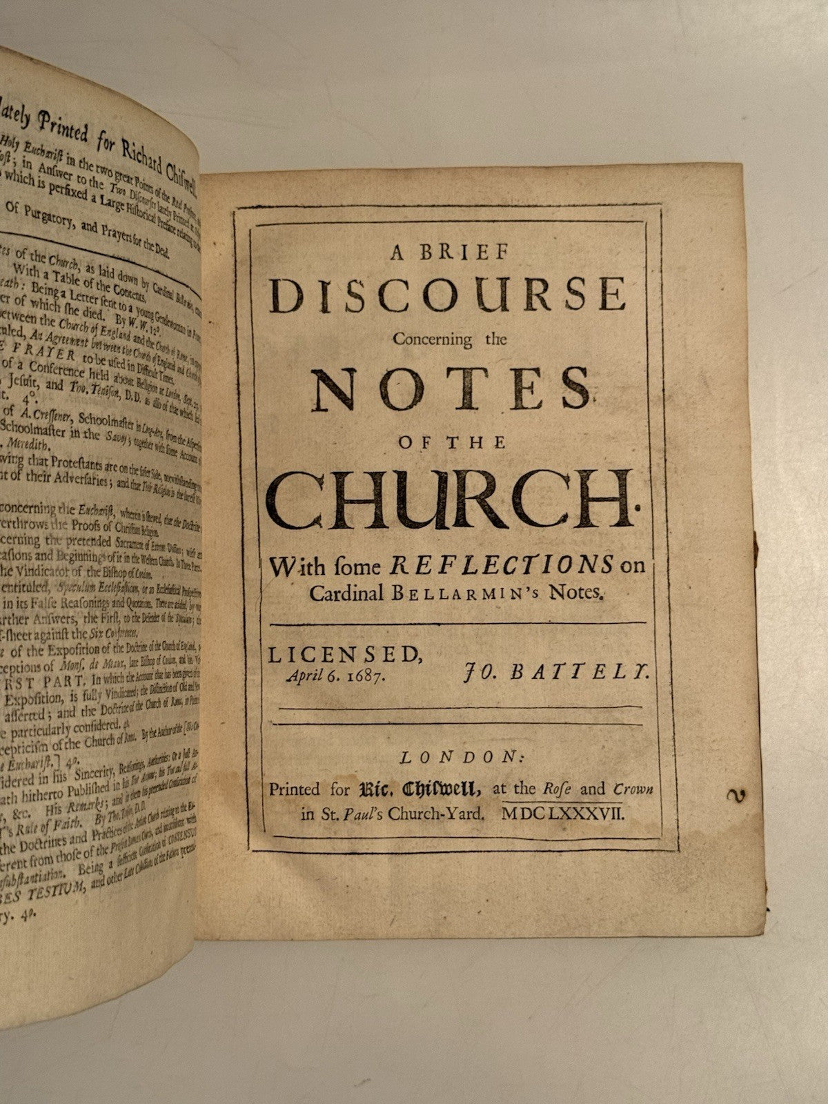 1685-8 Anglican vs Catholic Debate Sammelband