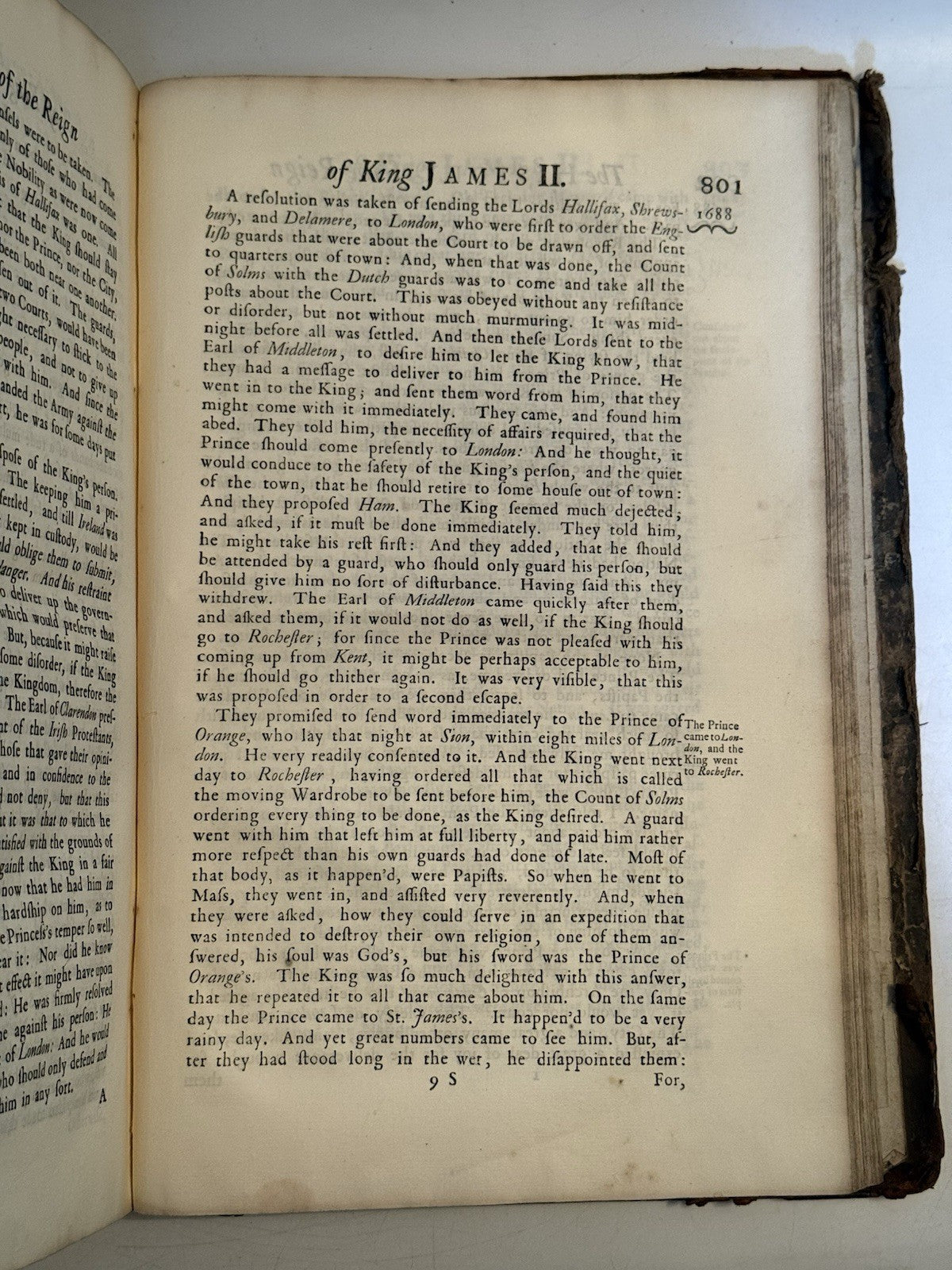 Burnet's History of His Own Time 1724 First Edition