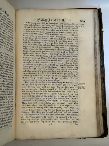Burnet's History of His Own Time 1724 First Edition