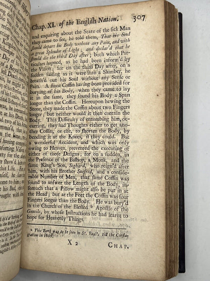 The Ecclesiastical History of the English Nation by the Venerable Bede 1723