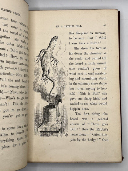 Alice's Adventures in Wonderland by Lewis Carroll 1867 First Edition in Original Cloth