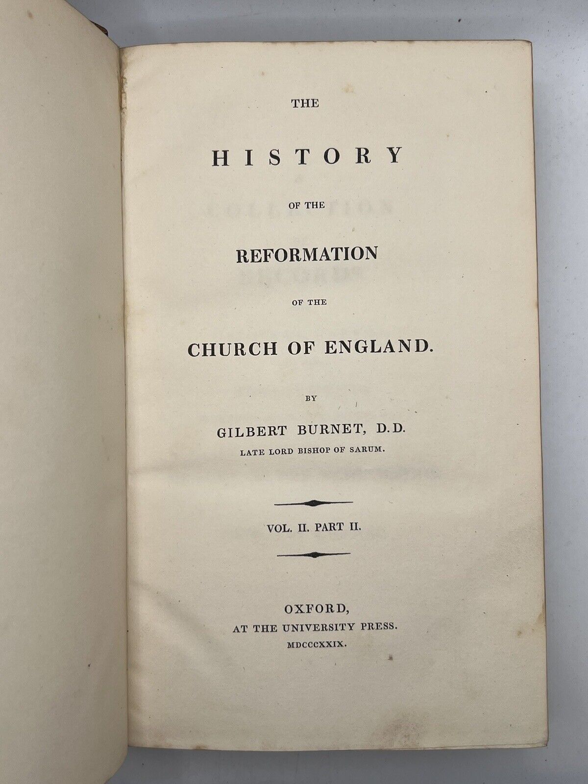 The History of the Reformation by Gilbert Burnet 1829