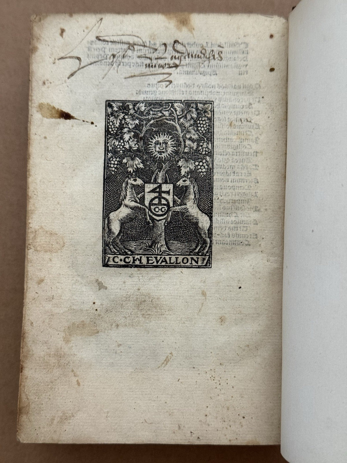 Guillaume Pepin Opusculum 1520; Lothmar Schmid's Copy
