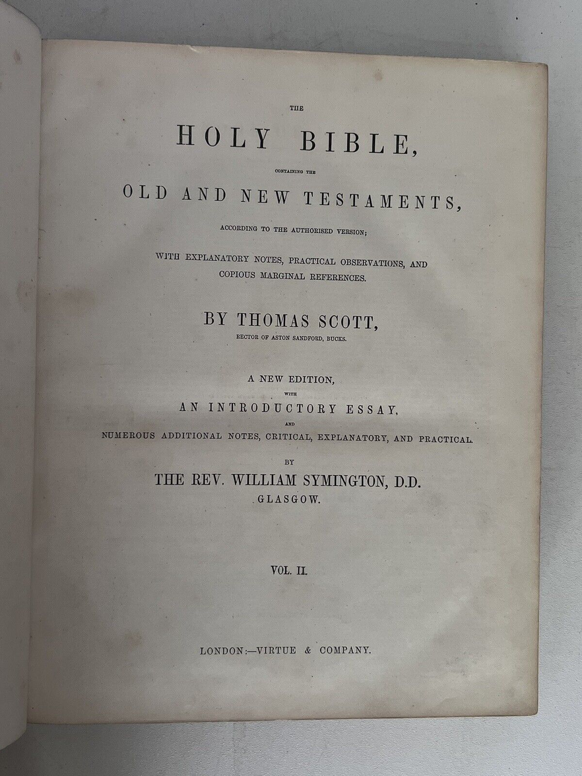 Antique King James Bible c1860