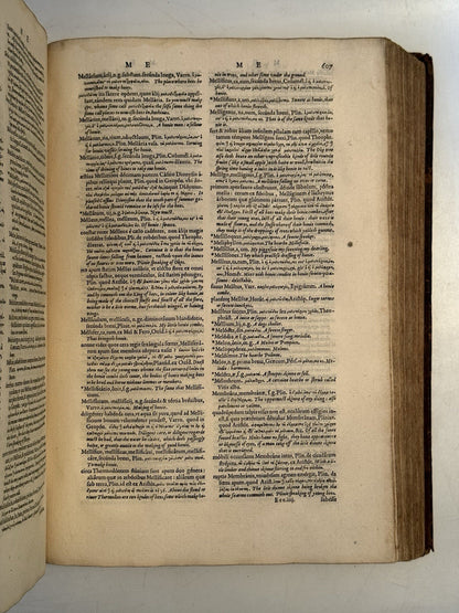 Trilingual Latin-Greek-English Lexicon by Guillaume Morel 1583