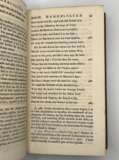 The Iliad of Homer 1754 Alexander Pope