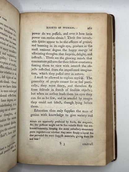 A Vindication of the Rights of Woman by Mary Wollstonecraft 1792 First Edition