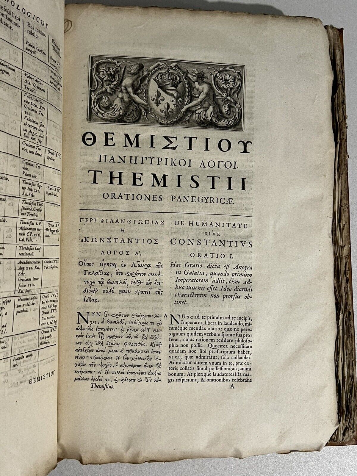 Themistius Orationes 1684 First Edition