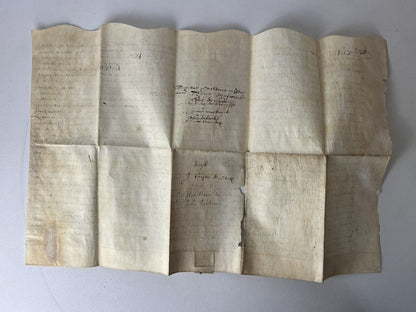 William Shakespeare Associated Vellum Document Dated 1599 Elizabethan