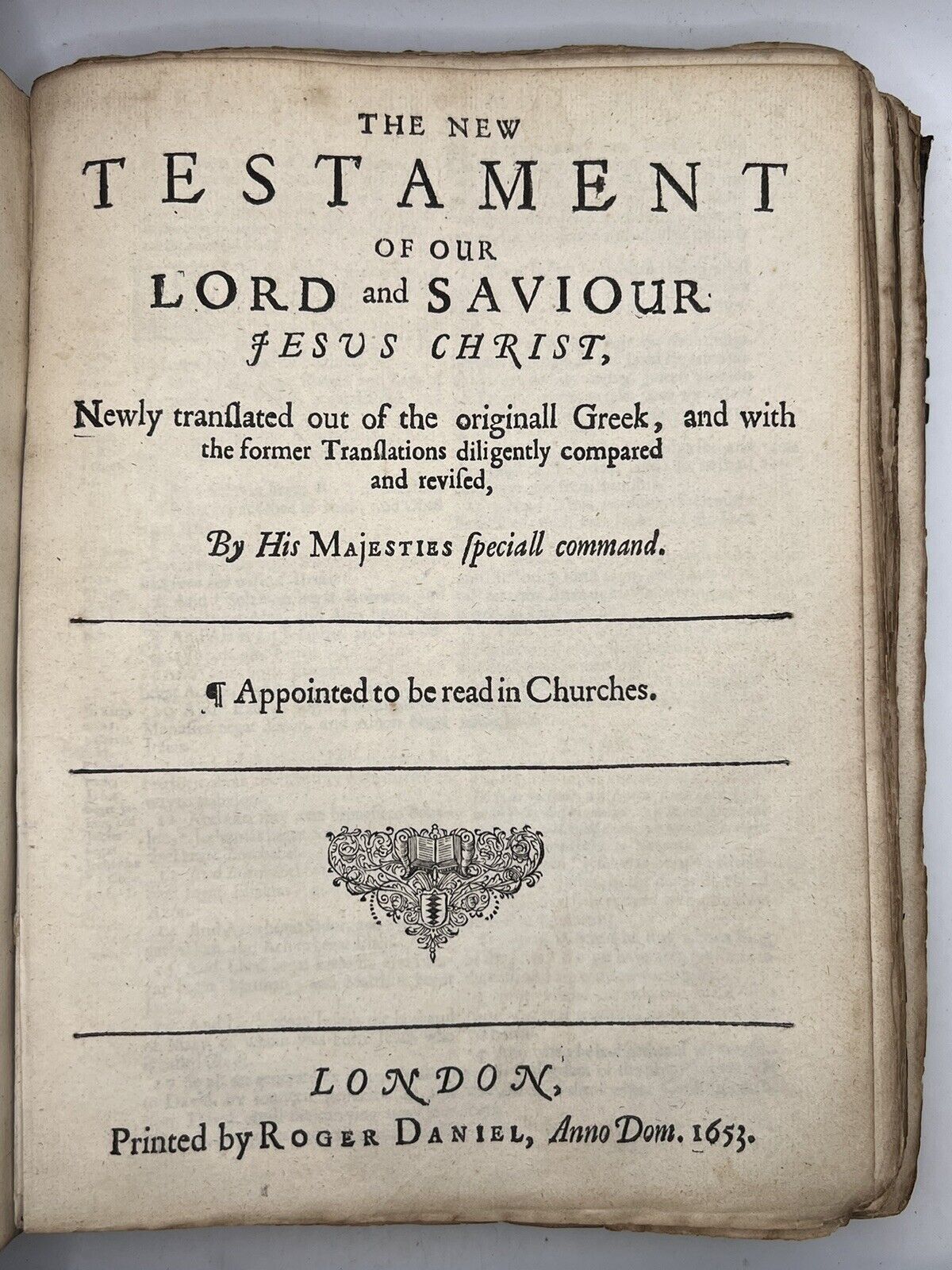 The King James Bible 1653-4