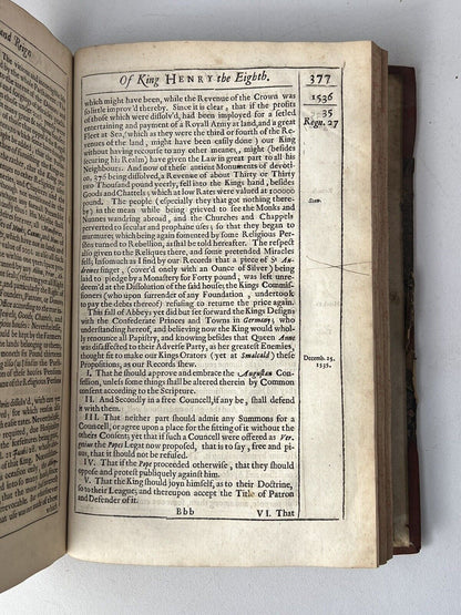 The Life and Raigne of King Henry the Eighth 1649 First Edition