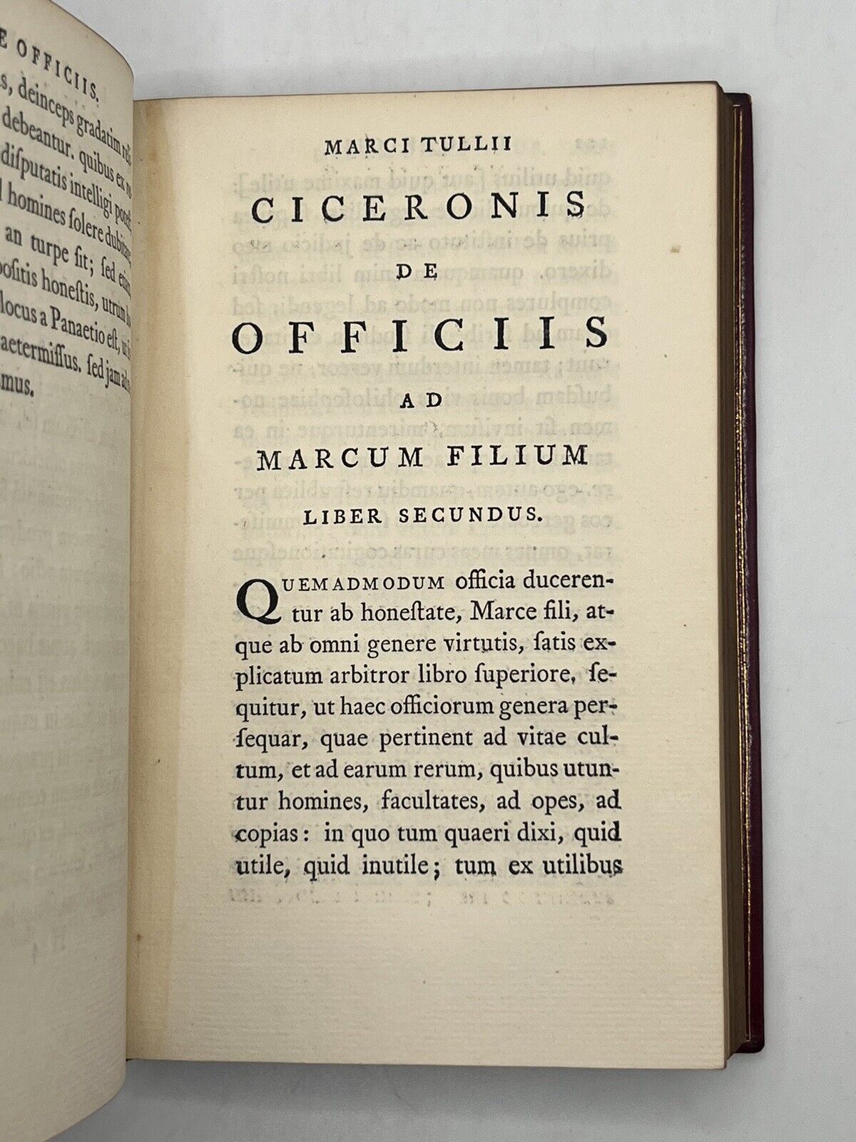 De Officiis by Cicero 1757 Foulis Press