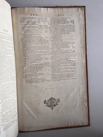 Samuel Johnson's Dictionary of the English Language 1784