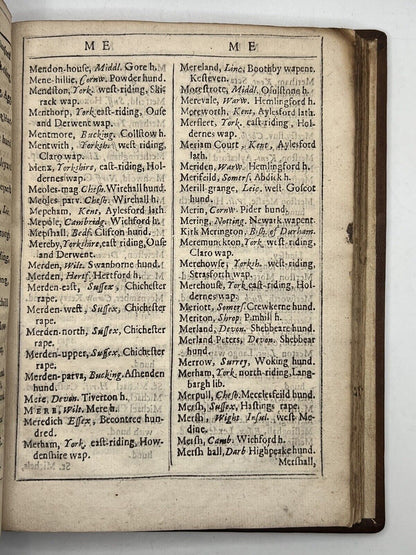 A View of the Townes of England by Sir Henry Spelman Knight 1656