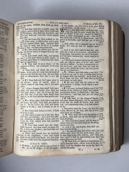 King James Bible 1712-13 with John Baskett's Book of Common Prayer