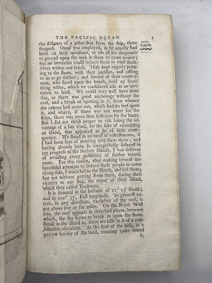 Captain Cook's Third Voyage 1784 First Edition Thus