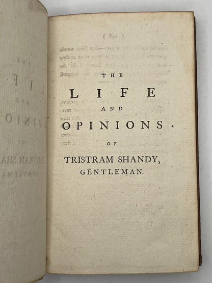 The Life and Opinions of Tristram Shandy by Laurence Sterne 1773