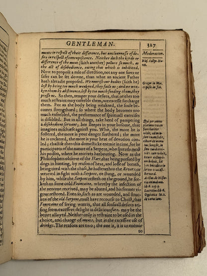The English Gentleman by Richard Brathwait 1630 First Edition First Issue