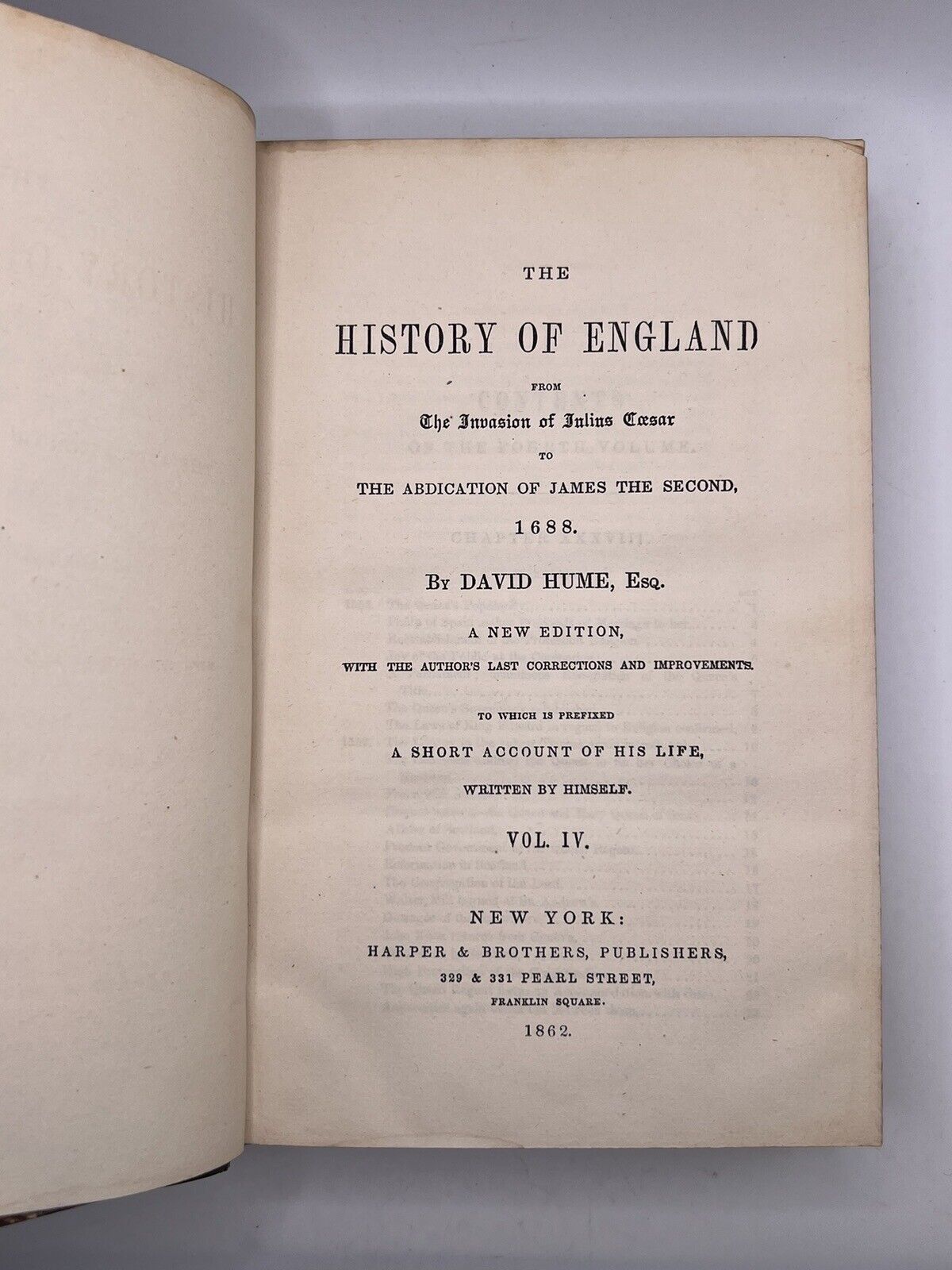 The History of England by David Hume 1862