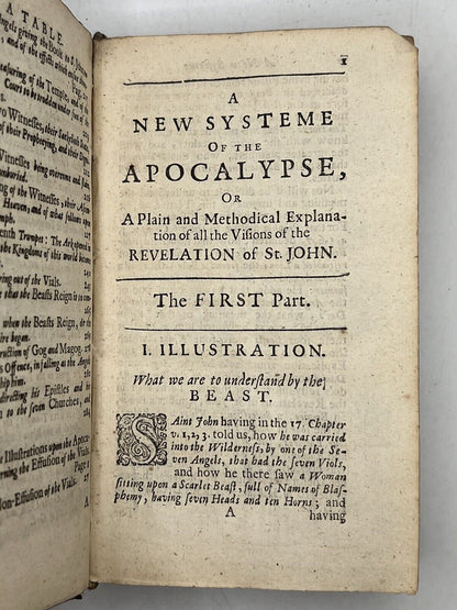 A New Systeme of the Apocalypse 1688 First Edition, Rare