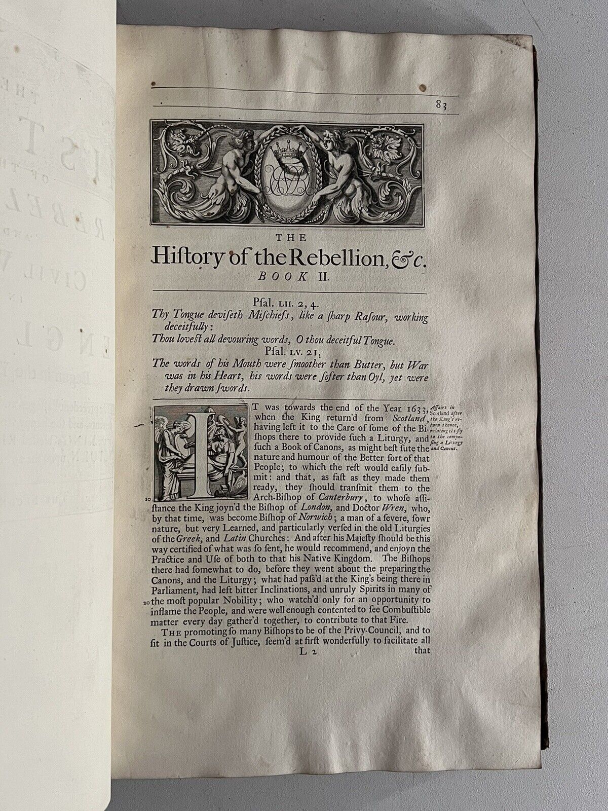 The History of the English Civil War by Edward Clarendon 1707