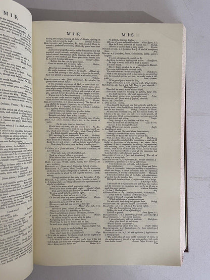 Samuel Johnson's Dictionary of the English Language 1755 First Edition Facsimile