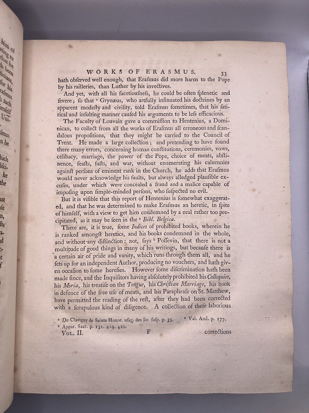 The Life of Erasmus 1758-60 First Edition