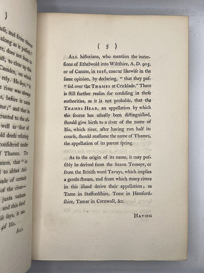 Picturesque Views on the River Thames  by Samuel Ireland 1792 First Edition