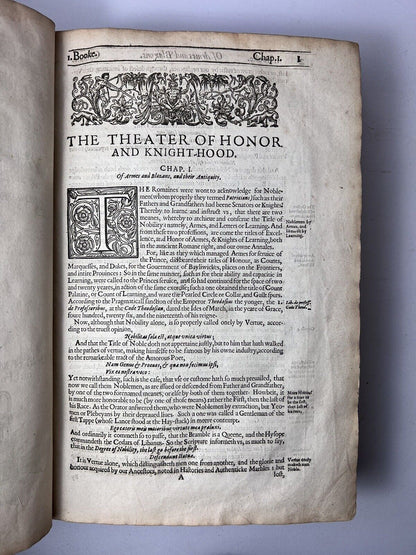 The Theater of Honour by Andrew Favine 1623 First Edition - History of Knight's Templar