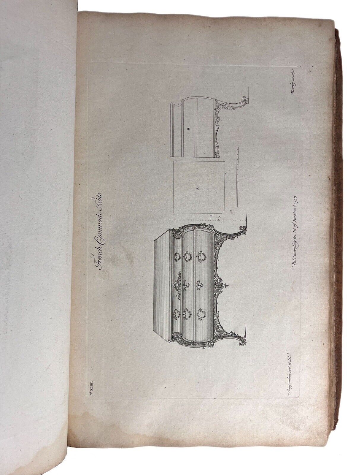 Gentleman and Cabinet Maker's Director by Thomas Chippendale 1754 First Edition