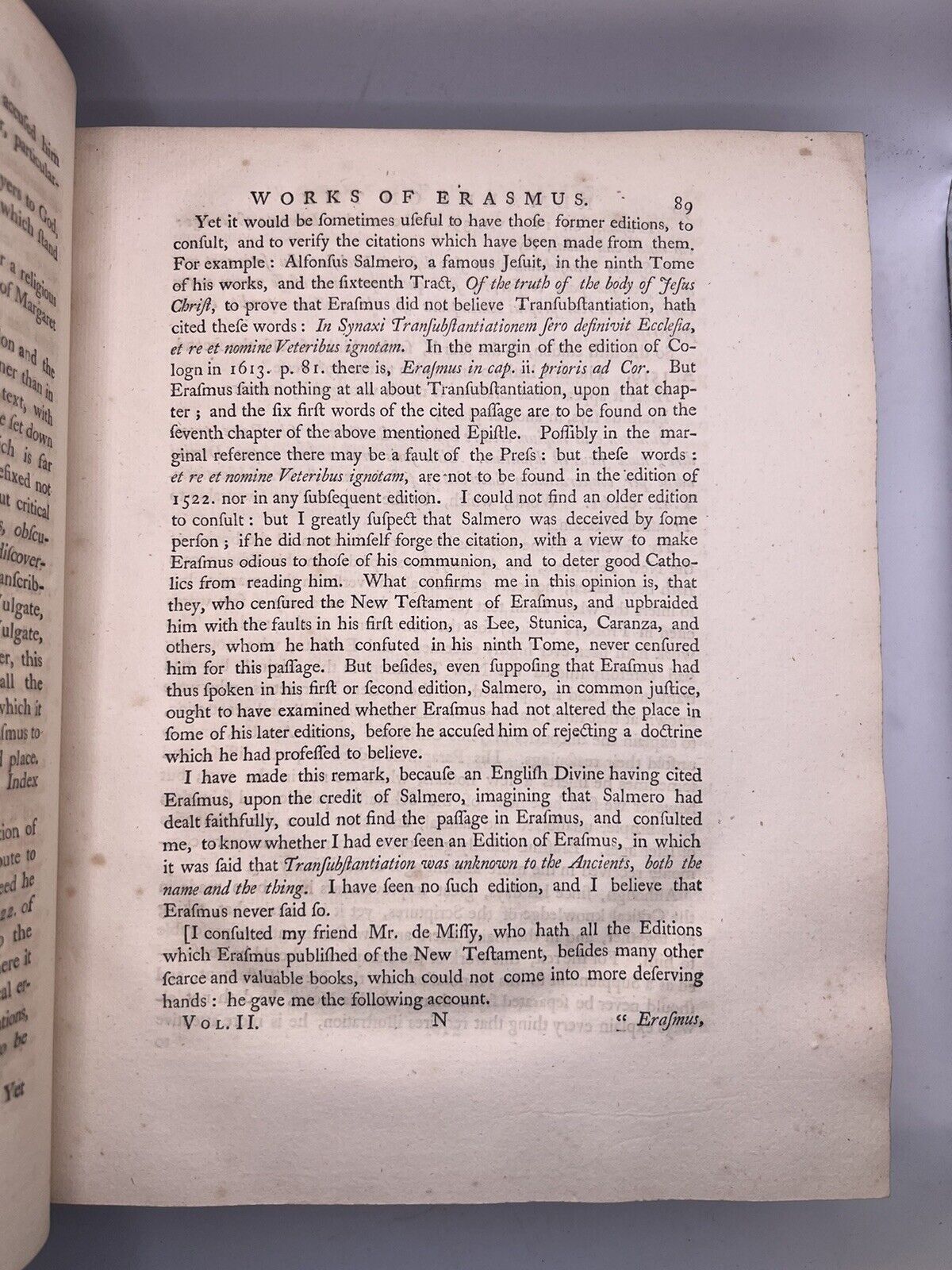 The Life of Erasmus 1758-60 First Edition