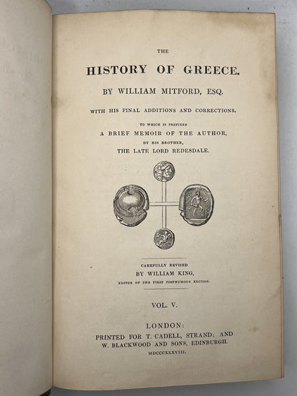 The History of Greece by William Mitford 1838