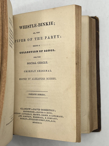 Whistle-Binkie; A Collection of Songs for the Social Circle 1842-6