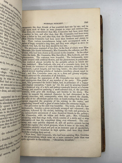 Nicholas Nickleby by Charles Dickens 1839 First Edition First Impression