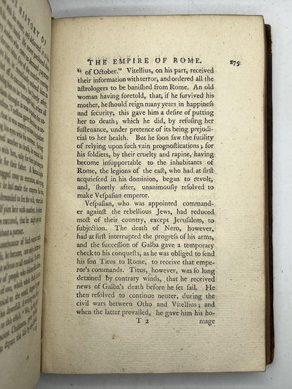 Oliver Goldsmith's Roman History 1769 First Edition