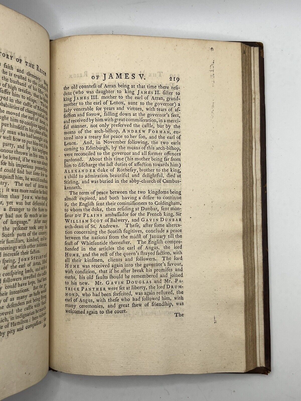 The History of Scotland from 1423 to 1542 by William Drummond 1749