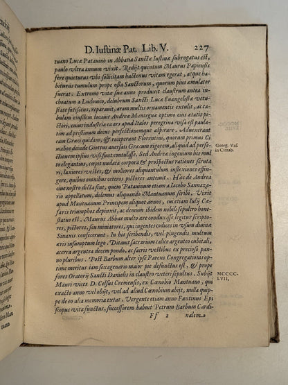 Patavino's History of the Benedictines 1606 First Edition