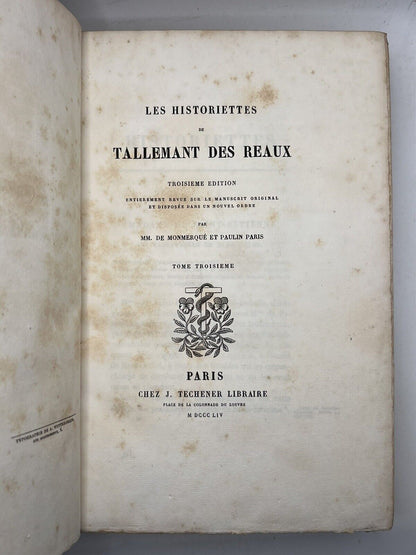 Tallemant's Biographies 1854-60 Zaehnsdorf