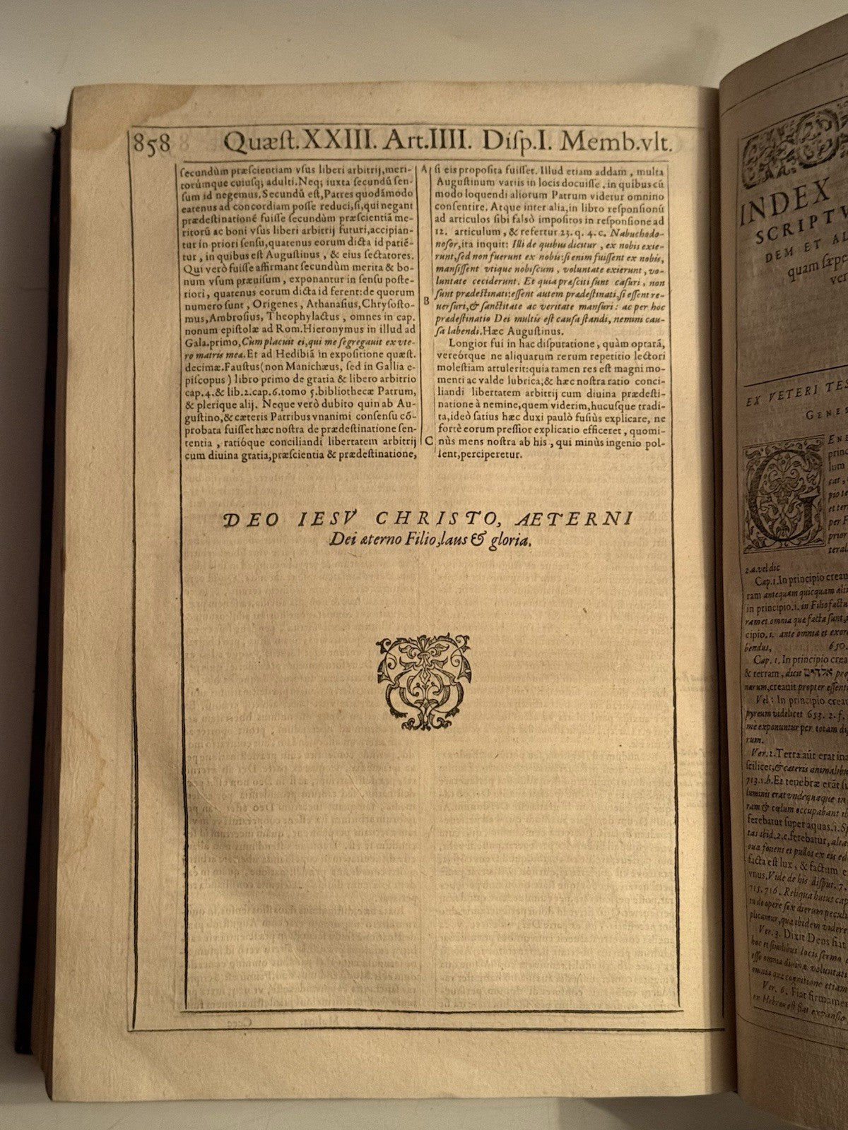 Luis de Molina's Commentary on Thomas Aquinas 1593 First Edition
