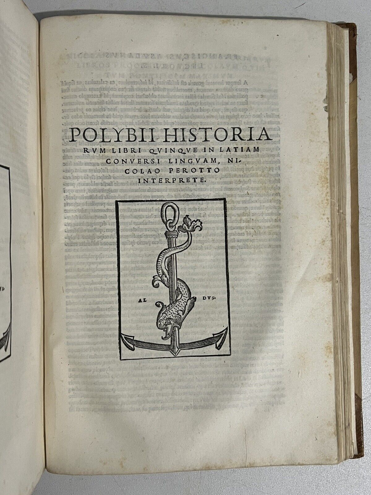 Livy & Polybius 1520-21 First Folio Aldine Press