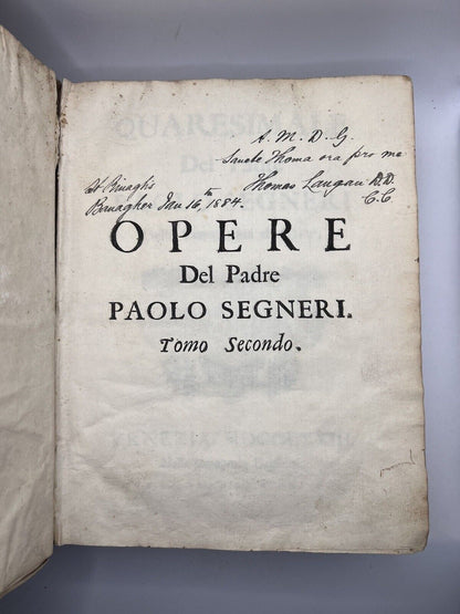 The Works of Paolo Segneri 1773