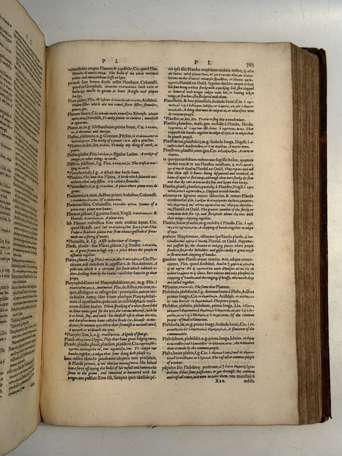Trilingual Latin-Greek-English Lexicon by Guillaume Morel 1583