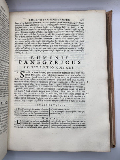 Ancient Panegyrics By Jacobus De La Baune 1728 Second Italian Edition