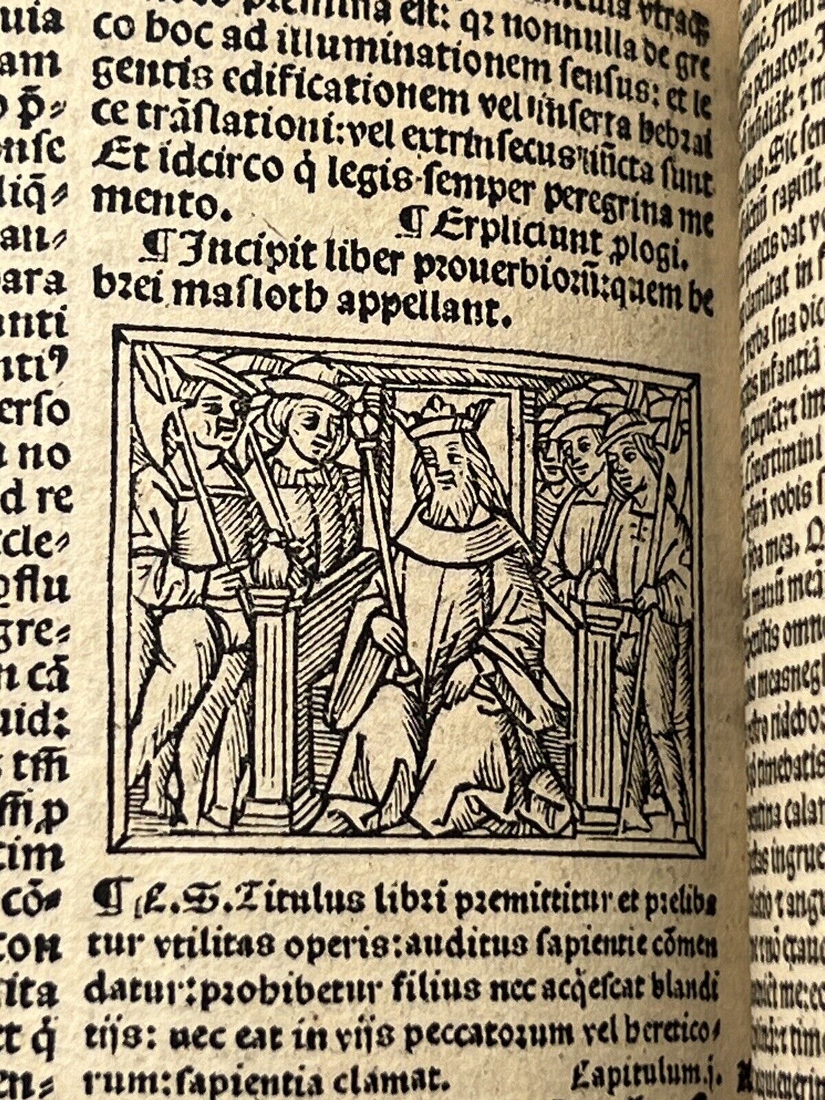 Biblia Latina 1514; Illustrated Post-Incunable Octavo Bible