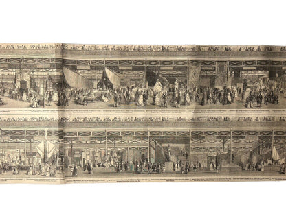 A Panorama of the Great Exhibition of 1851 from the Illustrated London News