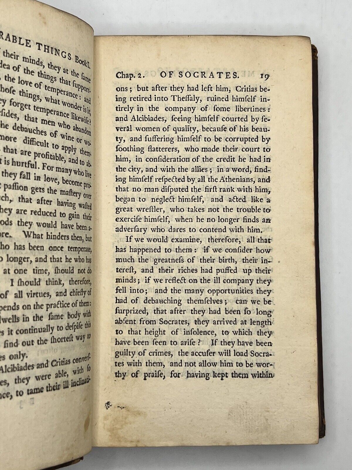 The Memorable Things of Socrates from Xenophon 1757