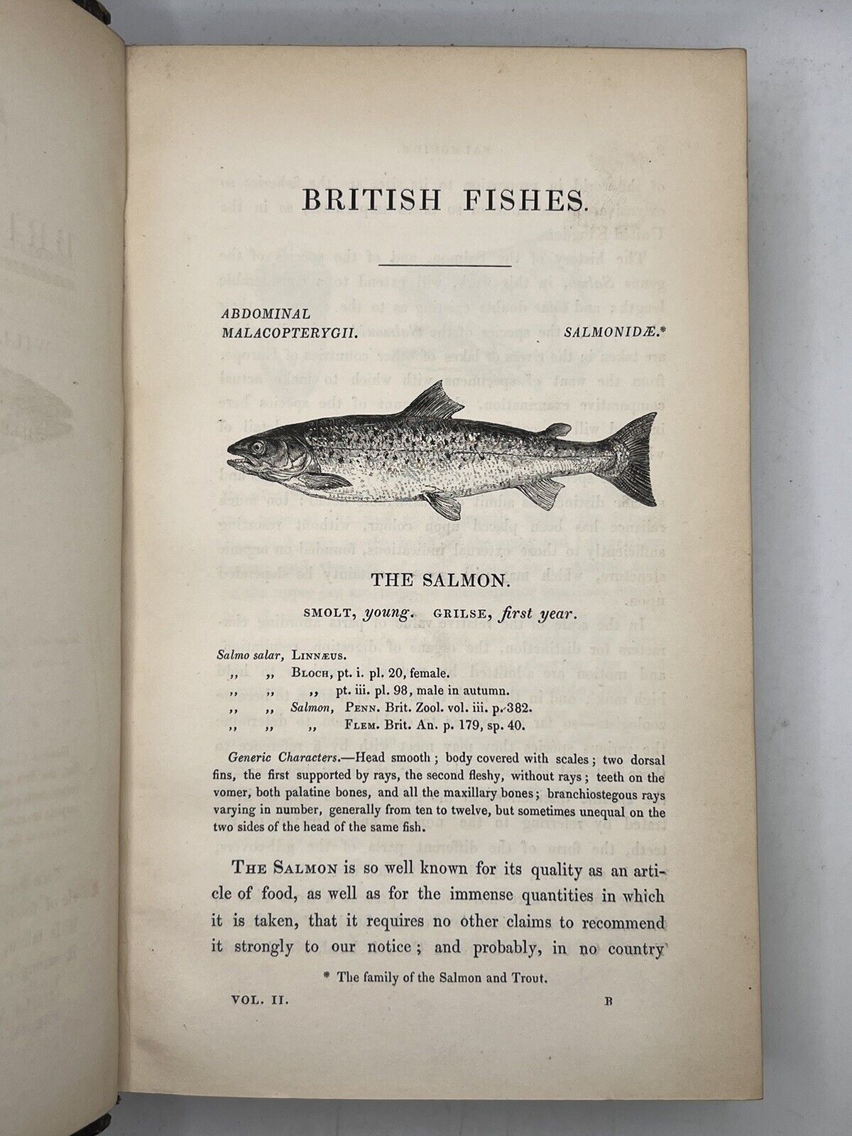 A History of British Fishes by William Yarrell 1836 First Edition