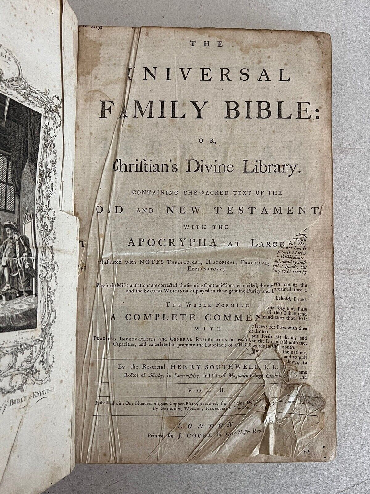 Antique King James Bible c.1790