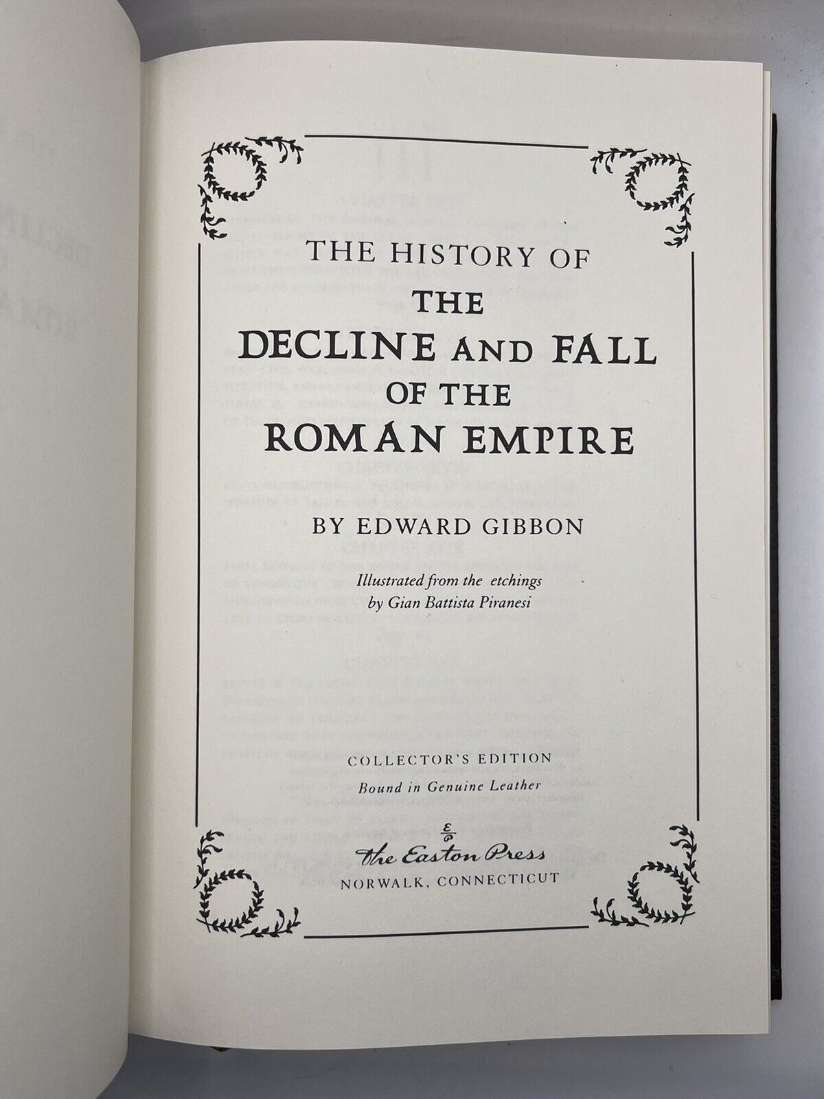 The Decline and Fall of the Roman Empire by Edward Gibbon 1974 Easton Press